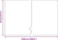 vidaXL Wortelbegrenzer zonder metalen strip 0,7 x 15 m Polyetheen
