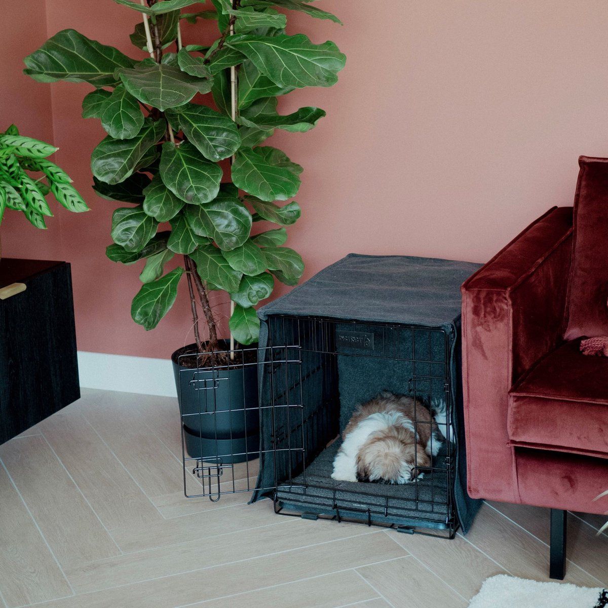 District 70 CRATE Cover - Donkergrijs - XL (110 x 73 x 76 cm)
