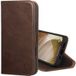 TORRO Housse portefeuille en cuir pour iPhone 17, Marron foncé