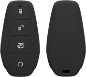 kwmobile autosleutel hoesje geschikt voor BYD Atto 3 / Sealion / Han / Tang / Dolphin / Seal hoes - TPU autosleutel behuizing - Beschermende auto sleutel case - Sleuteletui in mat zwart