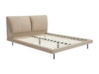 Vente-unique Cadre de lit Ibedia Velours Taupe