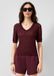 QS s.Oliver QS Strickpullover V-hals bordeaux XS