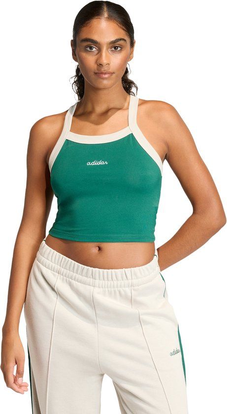 Adidas Sportswear Seasonal Essentials Colorpop Tanktop Dames Groen