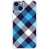 Apple Siliconen hoesje compatibel met iPhone 13 Tartan Blue