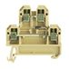Weidmüller 0538960000 Componentenserieklem Schroeven Beige, Geel 25 stuk(s)