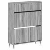 vidaXL Schoenenkast ZWOLLE 78 x 24 x 103 cm Bewerkt hout Grijs Sonoma