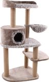 Kattenboom, Flamingo Oliver Krabpaal Katten Taupe 87x68,5x120,5cm