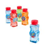 Bubble Fun Bellenblaasfles, 5-delige set, 5 x 60 ml loog, met zeepbellenstaaf, vanaf 3 jaar