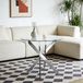 MODFU Eettafel - Rond - Glas en Metaal - Zilver