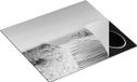 Chefcare Inductie Beschermer Voetpad in De Duinen met Zee op de Achtergrond - Zwart Wit - 57,6x51,6 cm