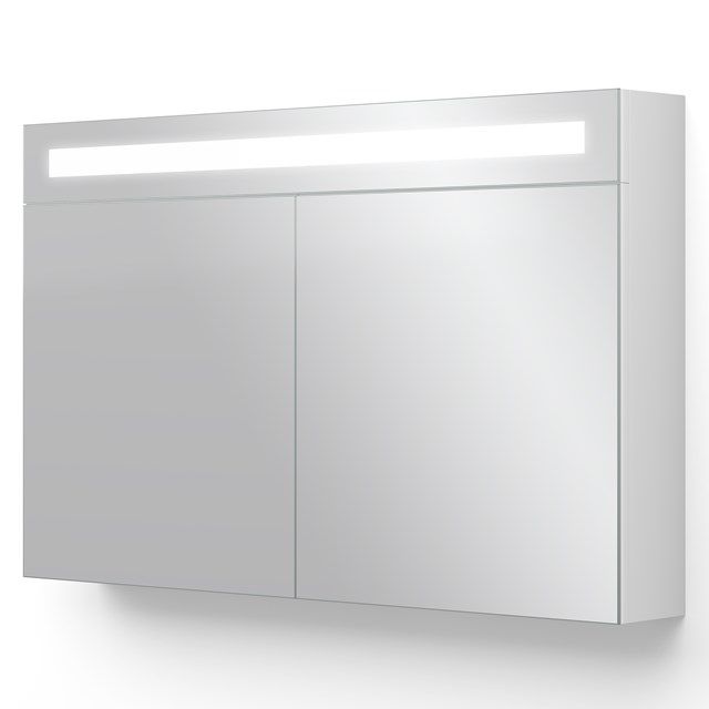 Maxaro Filo Spiegelkast met Verlichting 100x62,5cm Hoogglans Wit