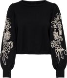 ONLY ONLMAGNOLIA LS DETAIL PULLOVER KNT NOOS - Meisjes - Lange mouwen shirts - XS - Zwart