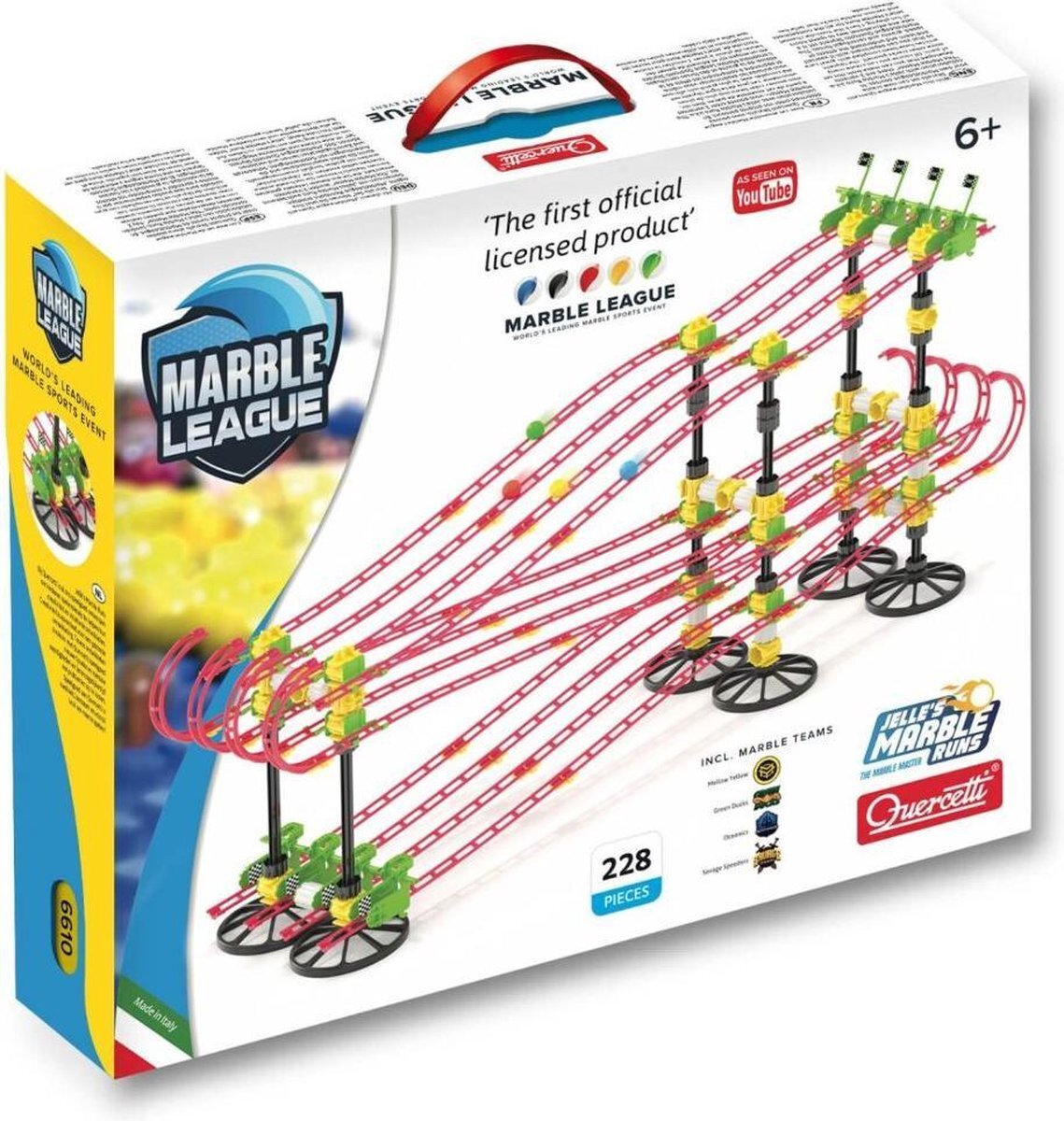 Quercetti Knikkerbaan - Jelle's Marble Run - Marble League Set - 228 delig