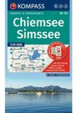 KOMPASS Wanderkarte 792 Chiemsee, Simssee 1:25.000