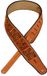 Levy's Leren 2.5" Suede gitaar band met Haida Totem Pole Print; Honing (MSS3PHG-HNY)