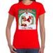 Bellatio Decorations Fout Kerstshirt / t-shirt - Merry shitmas losing a turkey - rood voor dames - kerstkleding / kerst outfit S