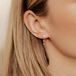 Hey Happiness Bloem Oorknoppen Dames - 925 Sterling Zilver 18K Roségoud Verguld - Zirkonia - Ketting Oorbellen - Hypoallergeen - Roségoud
