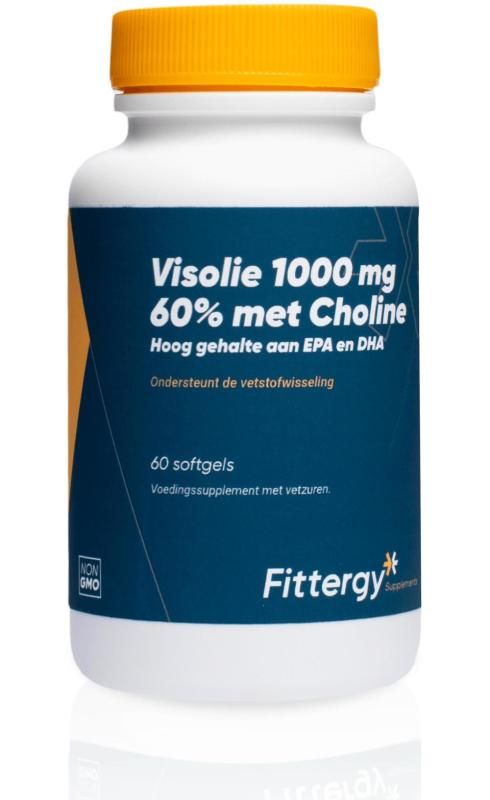 fittergy Visolie 1000 mg 60% met choline 60 softgels