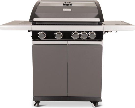 Patton Patio Pro Chef 4+1 Gas Barbecue - Frozen Grey