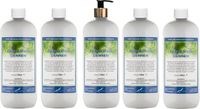 Claudius Cosmetics B.V. Dennen Bodylotion 1 Liter - Set van 5 stuks - Gouden Pomp
