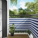 VidaXL Pare-vue de balcon 100 x 200 cm tissu Oxford rectangulaire bleu et blanc