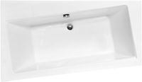 Badland INFINITY hoekbad 150 x 90 cm links wit met styropor ombouw