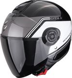 Scorpion Exo-City II Vita Jethelm - Zwart/wit/grijs - Maat L