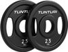 Tunturi Platinum Cast Iron Plate - Halterschijf - 2.5kg - Zwart