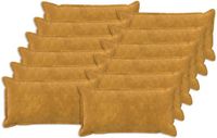 vidaXL - Kussensloop - 12 stuks - HOUTEN - Geel - 40 x 80 cm - Katoensatijn