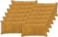 vidaXL - Kussensloop - 12 stuks - HOUTEN - Geel - 40 x 80 cm - Katoensatijn