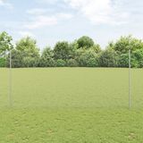 vidaXL Hexagonal fence with posts 10 x 1.6 m Galvanized steel