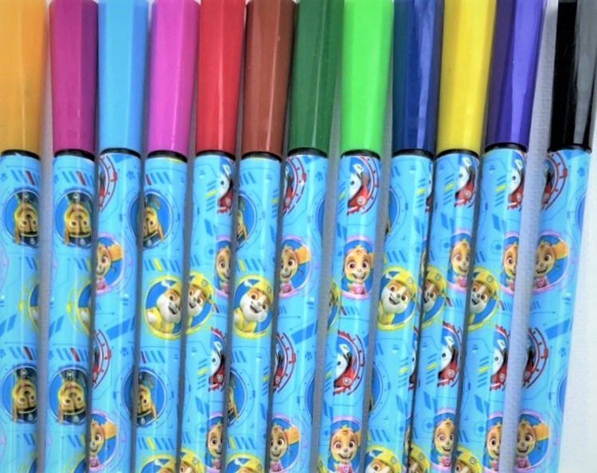 PAW Patrol - Stiften - Markers - 12 Stuks - Nickelodeon