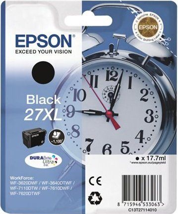 Epson 27XL DURABrite Ultra inktcartridge - Zwart - 1 stuk(s)