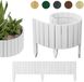 be4nature Bordure de jardin 100 x 30 cm Blanc alpin