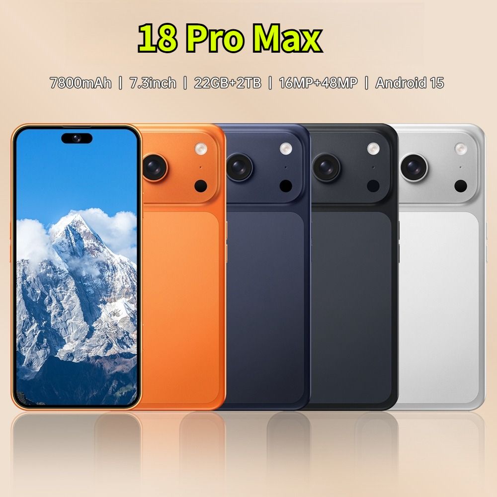 NONE CHOTOG 18 Pro Max Android 15 5G Dual Card 7800mAh 7.3 inch Smartphone