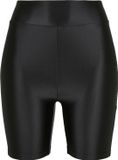 Urban Classics Highwaist Shiny Metallic Cycle Shorts Black M