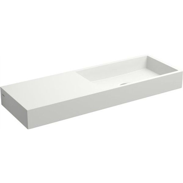 Clou Mini Wash Me fontein met kraangat links aluite B56xH6xD19cm