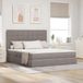 Maison Exclusive - Lit coffre avec matelas, couleur taupe, 160 x 200 cm, revêtement en tissu