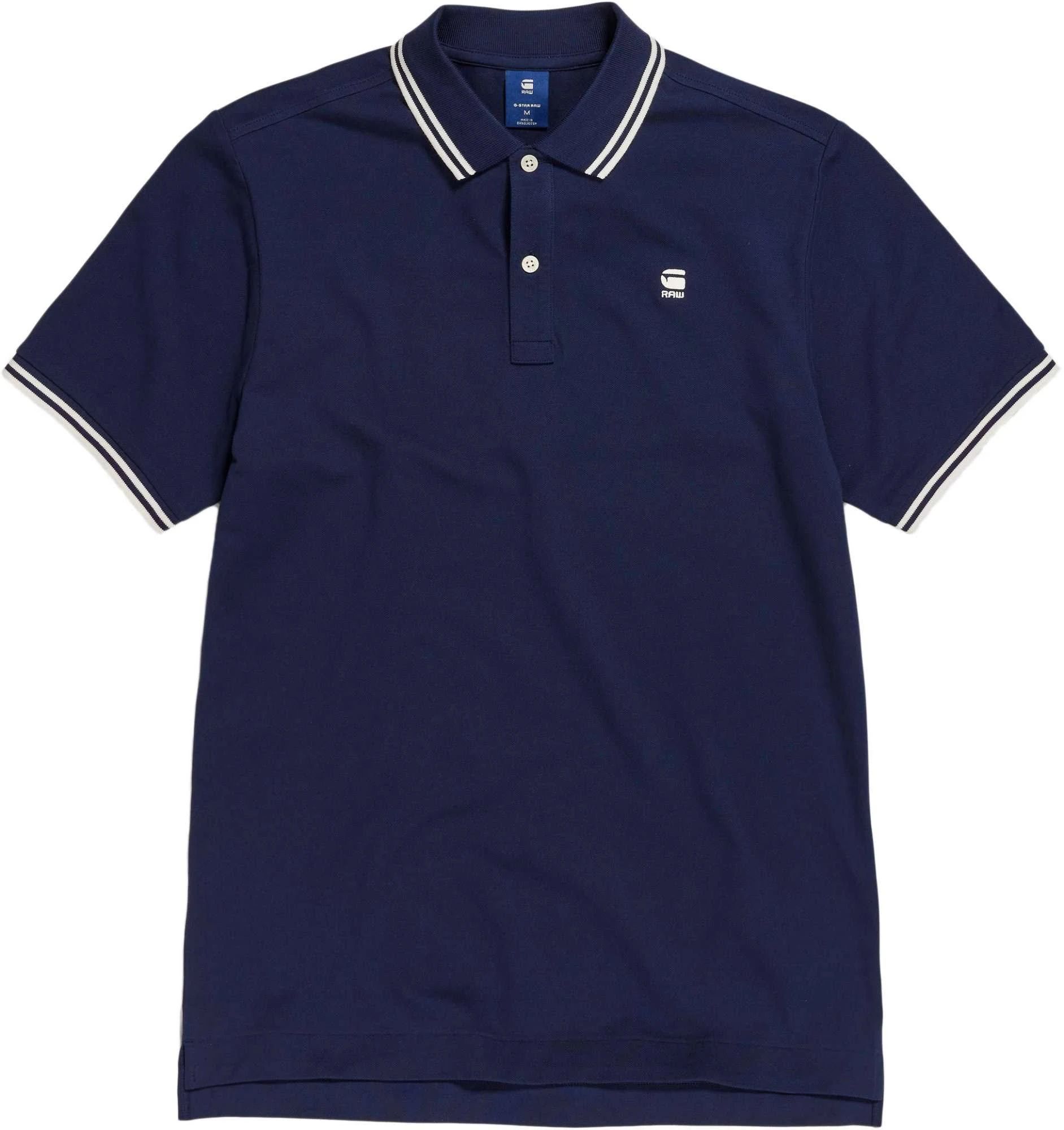 G-Star RAW Slim Fit Polo - Sartho Blue/Milk - Biologisch Katoen