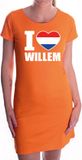 Bellatio Decorations Shoppartners Bv Oranje I love Willem jurkje dames - Oranje Koningsdag/ Holland supporter kleding L