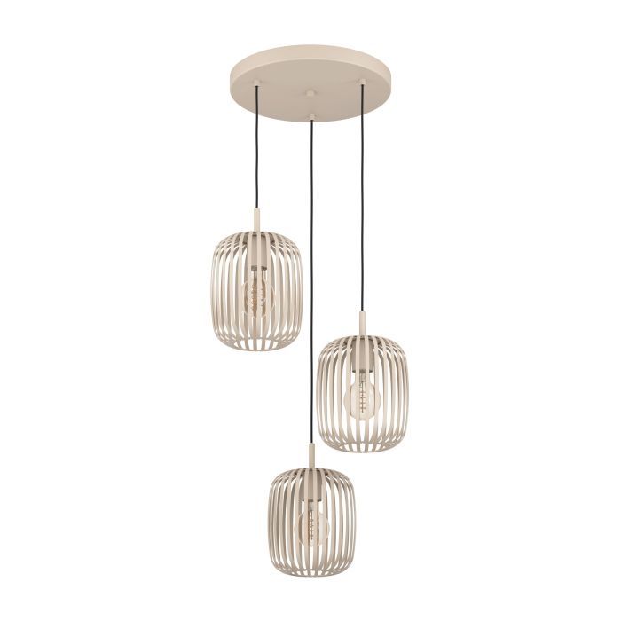 EGLO Romazzina Hanglamp - Zand - Ø 46 cm - 3 x E27