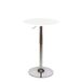 Brigros WeHome Bartafel, hoge salontafel, in hoogte verstelbare salontafel, vierkante of ronde tafel, keukentafel verkrijgbaar in verschillende kleuren (wit, rond)