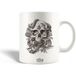 Maniacase Mug céramique, crâne serpent dessin à la main illustration vectorielle