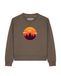 Watapparel Sweatshirt 'Sunset Forest' bruin / oranje