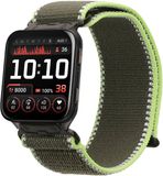 kwmobile Nylon Bandje voor Smartwatch - Geschikt voor Garmin Venu X1 - Groen