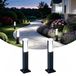 Lampe d'extérieur LED, set de 2, 6W, 60cm, blanc froid, IP65, noir
