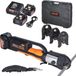 VEVOR Batterij-hydraulische perstang 32kN, inclusief bekken V15, V22, V28, 2x 20V 4.0Ah accu's, snellader en transporttas