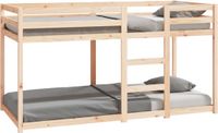 vidaXL Stapelbedframe zonder matras massief grenenhout 90x200 cm