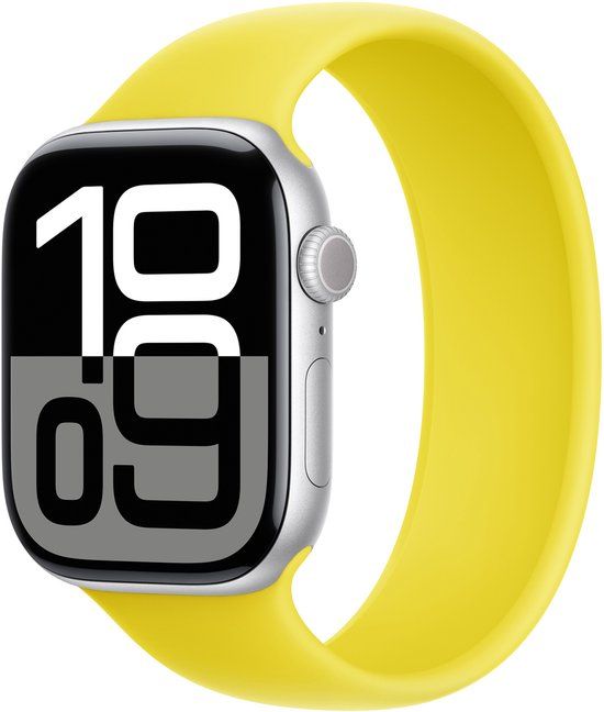 Apple Siliconen solobandje voor de Apple Watch | 44/45/46/49 mm - Maat 12 - Star Fruit