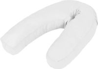 vidaXL Zwangerschapskussen J-vormig 54x(36-43) cm wit